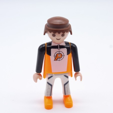 Playmobil 33509 Homme Blanc Noir Orange Fluo Espion 5286