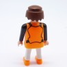 Playmobil Homme Blanc Noir Orange Fluo Espion 5286