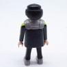 Playmobil Man Black Gray and Green Space Spy Tattoo