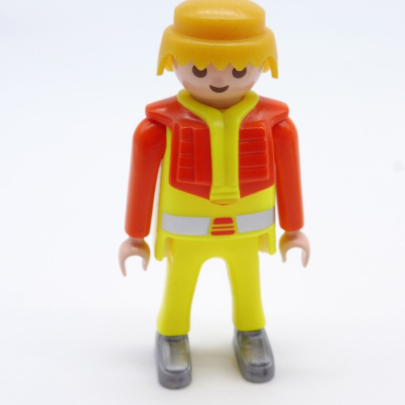 Playmobil 33512 Homme Orange et Jaune Fluo Plastron Orange