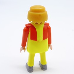 Playmobil Homme Orange et Jaune Fluo Plastron Orange