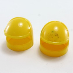 Playmobil 2479 Playmobil Lot de 2 Casques Jaunes Espace Vintage sans Carreaux