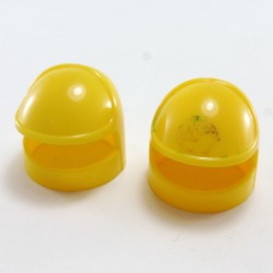 Playmobil 2479 Playmobil Lot of 2 Yellow Helmets Vintage Space without Tiles