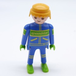 Playmobil 33527 Man Pilot Blue Green and Yellow SPEEDSTAR