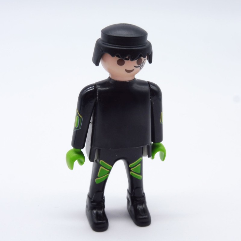 Playmobil 33528 Man Black Green Big Shoes Tattoo