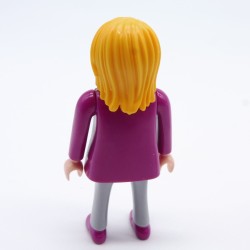 Playmobil Femme Moderne Violet et Gris Chaussures Violettes