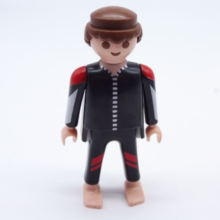 Playmobil 33577 Homme Plongeur Noir Rouge et Argent Pieds Nus