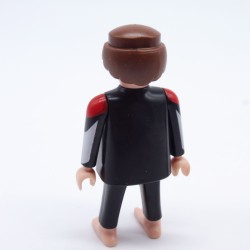 Playmobil Diver Man Black Red and Silver Barefoot