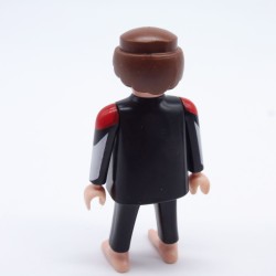 Playmobil Homme Plongeur Noir Rouge et Argent Pieds Nus