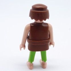 Playmobil Homme Marron et Vert Pieds Nus Ceinture Marron Tatouage