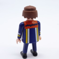 Playmobil Fireman Blue and Orange