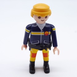 Playmobil 33600 Fireman Blue and Yellow Black Rangers