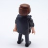 Playmobil Homme Policier Gris et Noir Gilet Pareballe Manches Relevées