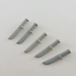 Playmobil 16544 Playmobil Set of 5 Gray Knives