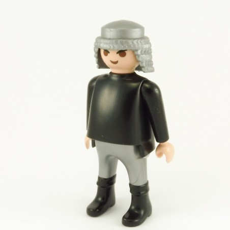 Playmobil 21849 Playmobil Man Black and Silver Knight Big Belly