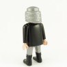 Playmobil Man Black and Silver Knight Big Belly