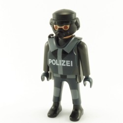 Playmobil 21895 Playmobil Black and Gray Police Officer with Mask
