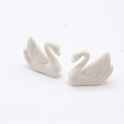 Playmobil 16075 Set of 2 White Swan Decorations for Knight Helmet