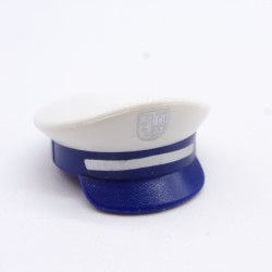 Playmobil 33627 Cap White and Blue Silver Logo Police