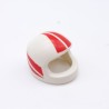 Playmobil 33654 Child's White and Red Motorcycle Helmet