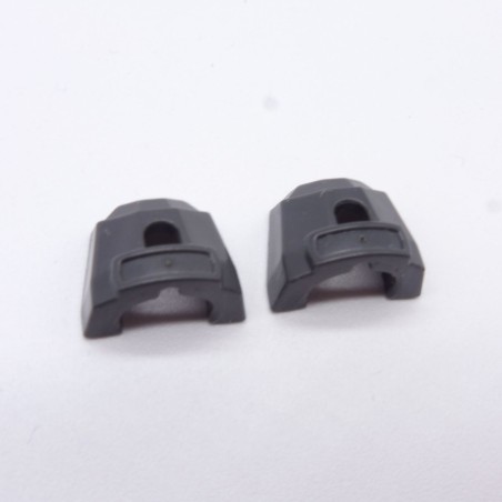 Playmobil 33708 Set of 2 Dark Gray Shoulder Covers
