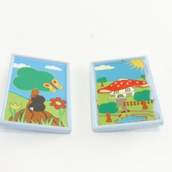 Playmobil 16791 Playmobil Set of 2 Blue Posters System X