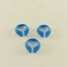 Playmobil Lot of 3 Vintage Blue Open Collars