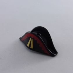 Playmobil Hat Bicorne Black Gold Red