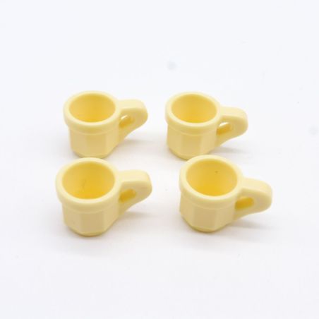 Playmobil Lot de 4 Tasses Jaunes