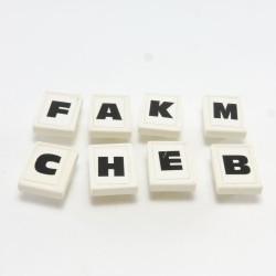 Playmobil 30521 Playmobil Set of 8 Small Letter Panels 3855