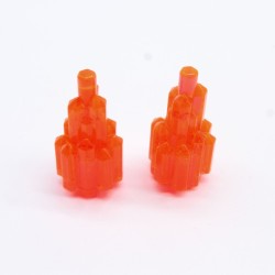 Playmobil 33813 Set of 2 Orange Fluo Crystals 3079 3280 3283 4909 5784 6216 70507