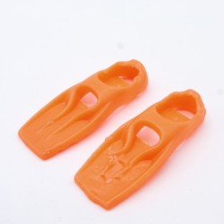 Playmobil 33822 Pair of Neon Orange Adult Fins a little worn