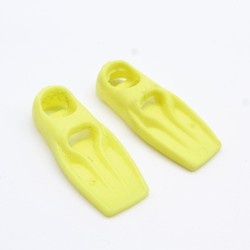Playmobil 33823 Pair of Neon Yellow Adult Flippers a little dirty