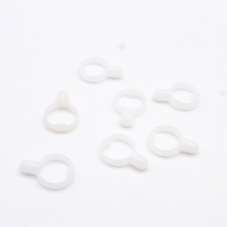 Playmobil 33925 Pack of 7 Small White System X Connectors 3965 3014 3023