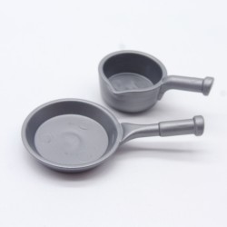 Playmobil 34014 Western Gray Skillet and Saucepan