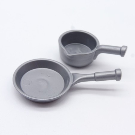 Playmobil 34014 Western Gray Skillet and Saucepan