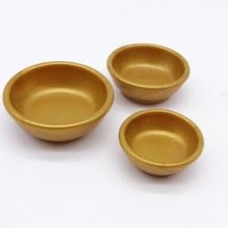 Playmobil 34018 Set of 3 Golden Round Dishes