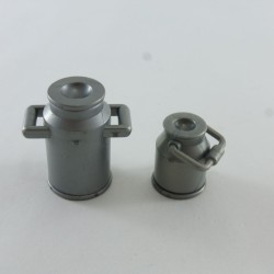 Playmobil 9152 Playmobil Lot de 2 Pots à Lait Gris