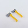 Playmobil 11359 Playmobil Batch of 2 Yellow Axe Modern