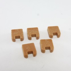 Playmobil 30458 Playmobil Cover Hole Steck Finish Light Brown X5 pieces