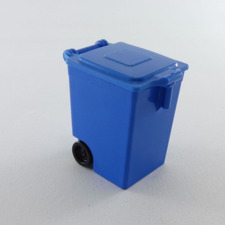 Playmobil 20379 Playmobil Poubelle Container Bleu 3121