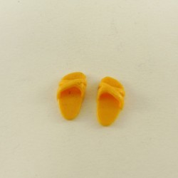 Playmobil 20676 Playmobil Pair of Slippers Soft Orange Sandals