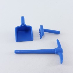 Playmobil 21391 Playmobil Mini Pelle Rateau et Pioche Bleus