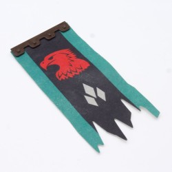 Playmobil 34102 Large Paper Flag Faucon Rouge château 4866 with damaged clip