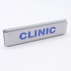 Playmobil 1294 Panneau System X Gris CLINIC Sticker décollé