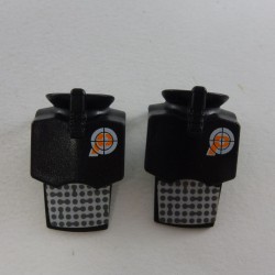 Playmobil 26460 Playmobil Lot of 2 Black Bibs Top agent