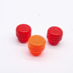 Playmobil 34224 Set of 3 Red and Orange System X Beacon Parts