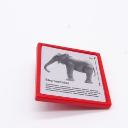 Playmobil 34235 Zoo 4093 Elephant Red Sign