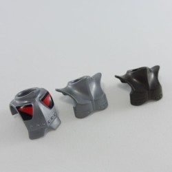 Playmobil 4071 Playmobil Lot of 3 Gray Neck Armor