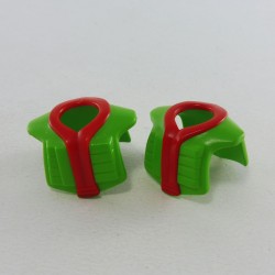 Playmobil 26462 Playmobil Set of 2 Green and Red Bibs
